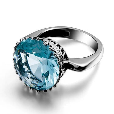 Vintage Aquamarine Sterling Silver Ring-Your Soul Place